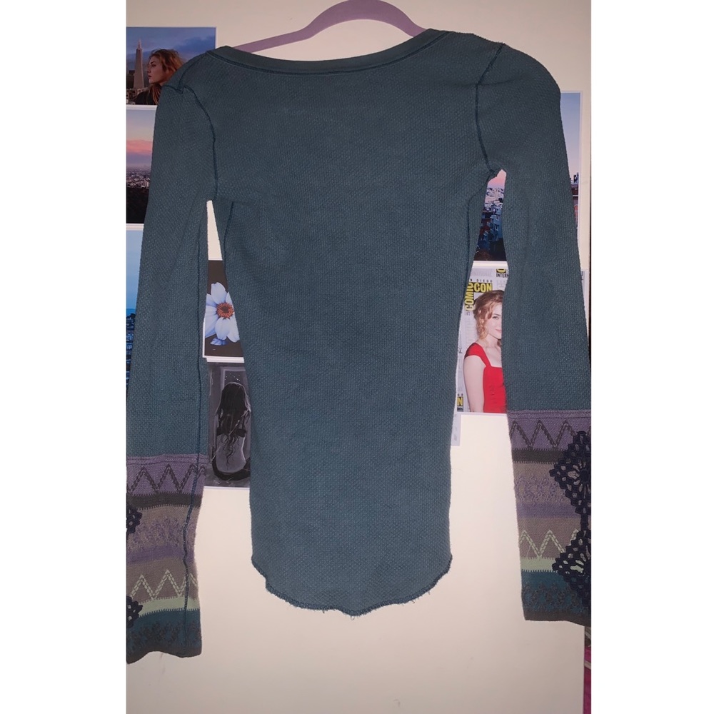 Free People ocean blue kombucha cuff thermal - Picture 3 of 3